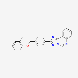 molecular formula C24H20N4O B4382907 2,4-DIMETHYLPHENYL (4-[1,2,4]TRIAZOLO[1,5-C]QUINAZOLIN-2-YLBENZYL) ETHER 