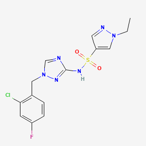 N~4~-[1-(2-CHLORO-4-FLUOROBENZYL)-1H-1,2,4-TRIAZOL-3-YL]-1-ETHYL-1H-PYRAZOLE-4-SULFONAMIDE