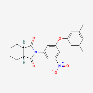 (3aR,7aS)-2-[3-(3,5-dimethylphenoxy)-5-nitrophenyl]hexahydro-1H-isoindole-1,3(2H)-dione