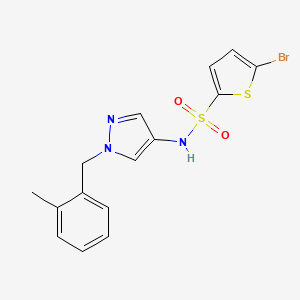 molecular formula C15H14BrN3O2S2 B4383036 5-BROMO-N~2~-[1-(2-METHYLBENZYL)-1H-PYRAZOL-4-YL]-2-THIOPHENESULFONAMIDE 