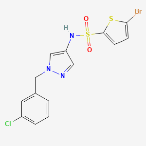 5-BROMO-N~2~-[1-(3-CHLOROBENZYL)-1H-PYRAZOL-4-YL]-2-THIOPHENESULFONAMIDE