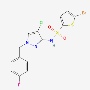 5-BROMO-N~2~-[4-CHLORO-1-(4-FLUOROBENZYL)-1H-PYRAZOL-3-YL]-2-THIOPHENESULFONAMIDE