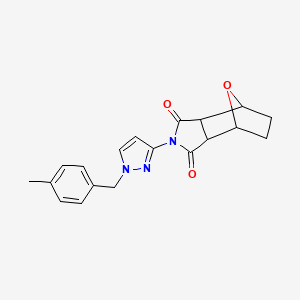 4-[1-(4-methylbenzyl)-1H-pyrazol-3-yl]-10-oxa-4-azatricyclo[5.2.1.0~2,6~]decane-3,5-dione