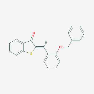 molecular formula C22H16O2S B438318 2-[2-(benzyloxy)benzylidene]-1-benzothiophen-3(2H)-one CAS No. 5676-99-3
