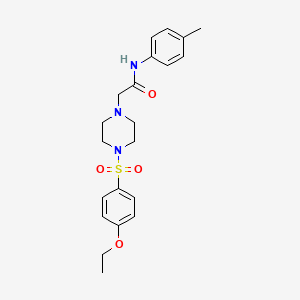 2-{4-[(4-ethoxyphenyl)sulfonyl]-1-piperazinyl}-N-(4-methylphenyl)acetamide