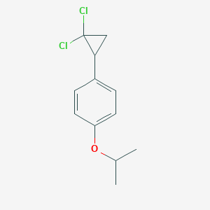 molecular formula C12H14Cl2O B043832 2-(4-(2,2-Dichlorocyclopropyl)phenoxy)propane CAS No. 124575-86-6
