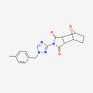 4-[1-(4-methylbenzyl)-1H-1,2,4-triazol-3-yl]-10-oxa-4-azatricyclo[5.2.1.0~2,6~]decane-3,5-dione