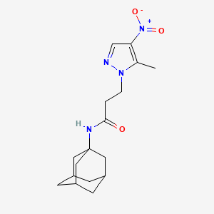 N~1~-(1-ADAMANTYL)-3-(5-METHYL-4-NITRO-1H-PYRAZOL-1-YL)PROPANAMIDE