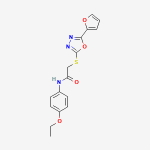 N-(4-ethoxyphenyl)-2-{[5-(2-furyl)-1,3,4-oxadiazol-2-yl]thio}acetamide