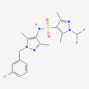 N~4~-[1-(3-CHLOROBENZYL)-3,5-DIMETHYL-1H-PYRAZOL-4-YL]-1-(DIFLUOROMETHYL)-3,5-DIMETHYL-1H-PYRAZOLE-4-SULFONAMIDE