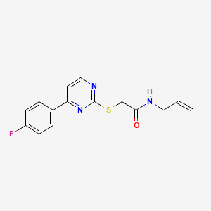 N~1~-ALLYL-2-{[4-(4-FLUOROPHENYL)-2-PYRIMIDINYL]SULFANYL}ACETAMIDE