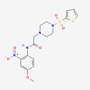 N~1~-(4-METHOXY-2-NITROPHENYL)-2-[4-(2-THIENYLSULFONYL)PIPERAZINO]ACETAMIDE