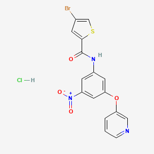 molecular formula C16H11BrClN3O4S B4383481 4-bromo-N-[3-nitro-5-(3-pyridinyloxy)phenyl]-2-thiophenecarboxamide 