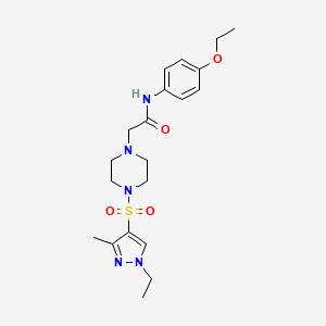 N-(4-ethoxyphenyl)-2-{4-[(1-ethyl-3-methyl-1H-pyrazol-4-yl)sulfonyl]-1-piperazinyl}acetamide