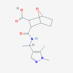 3-({[1-(1,5-dimethyl-1H-pyrazol-4-yl)ethyl]amino}carbonyl)-7-oxabicyclo[2.2.1]heptane-2-carboxylic acid