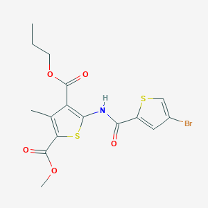 2-methyl 4-propyl 5-{[(4-bromo-2-thienyl)carbonyl]amino}-3-methyl-2,4-thiophenedicarboxylate