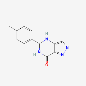 2-methyl-5-(4-methylphenyl)-2,4,5,6-tetrahydro-7H-pyrazolo[4,3-d]pyrimidin-7-one