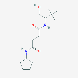 N-cyclopentyl-N'-[(1S)-1-(hydroxymethyl)-2,2-dimethylpropyl]succinamide