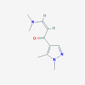 (2Z)-3-(dimethylamino)-1-(1,5-dimethyl-1H-pyrazol-4-yl)prop-2-en-1-one