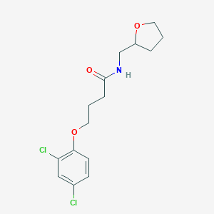 molecular formula C15H19Cl2NO3 B438368 4-(2,4-Dichloro-phenoxy)-N-(tetrahydro-furan-2-ylmethyl)-butyramide CAS No. 314284-26-9