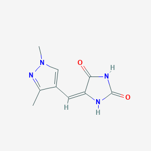 5-[(1,3-dimethyl-1H-pyrazol-4-yl)methylene]-2,4-imidazolidinedione