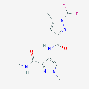 4-({[1-(difluoromethyl)-5-methyl-1H-pyrazol-3-yl]carbonyl}amino)-N,1-dimethyl-1H-pyrazole-3-carboxamide