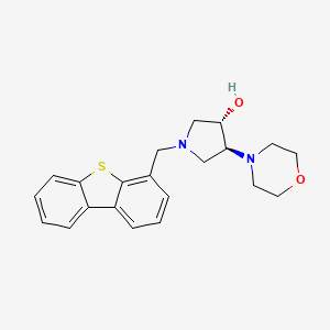 (3S,4S)-1-(dibenzothiophen-4-ylmethyl)-4-morpholin-4-ylpyrrolidin-3-ol