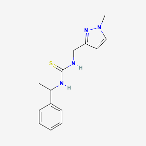 N-[(1-methyl-1H-pyrazol-3-yl)methyl]-N'-(1-phenylethyl)thiourea