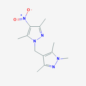 3,5-DIMETHYL-4-NITRO-1-[(1,3,5-TRIMETHYL-1H-PYRAZOL-4-YL)METHYL]-1H-PYRAZOLE