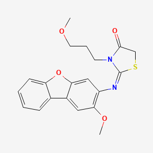 molecular formula C20H20N2O4S B4384007 2-[(2-METHOXYDIBENZO[B,D]FURAN-3-YL)IMINO]-3-(3-METHOXYPROPYL)-1,3-THIAZOLAN-4-ONE 