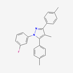 1-(3-fluorophenyl)-4-methyl-3,5-bis(4-methylphenyl)-1H-pyrazole