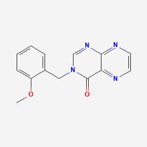 molecular formula C14H12N4O2 B4384155 3-(2-methoxybenzyl)pteridin-4(3H)-one 