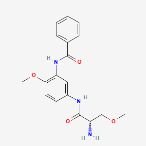 N-{2-methoxy-5-[(O-methyl-L-seryl)amino]phenyl}benzamide hydrochloride