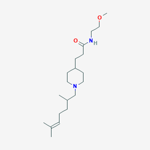 3-[1-(2,6-dimethyl-5-hepten-1-yl)-4-piperidinyl]-N-(2-methoxyethyl)propanamide