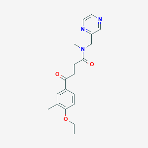 4-(4-ethoxy-3-methylphenyl)-N-methyl-4-oxo-N-(pyrazin-2-ylmethyl)butanamide