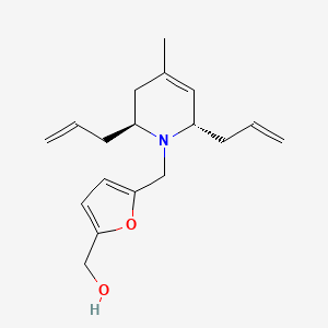 [5-[[(2S,6S)-4-methyl-2,6-bis(prop-2-enyl)-3,6-dihydro-2H-pyridin-1-yl]methyl]furan-2-yl]methanol