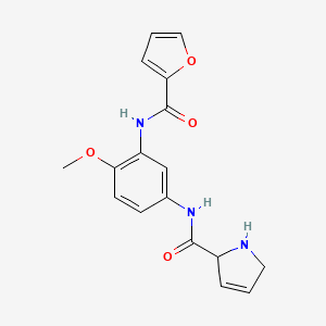 N-[3-(2-furoylamino)-4-methoxyphenyl]-2,5-dihydro-1H-pyrrole-2-carboxamide hydrochloride