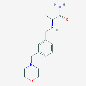 (2S)-2-[[3-(morpholin-4-ylmethyl)phenyl]methylamino]propanamide