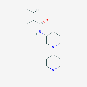 (2E)-2-methyl-N-(1'-methyl-1,4'-bipiperidin-3-yl)-2-butenamide