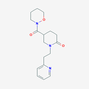 5-(1,2-oxazinan-2-ylcarbonyl)-1-[2-(2-pyridinyl)ethyl]-2-piperidinone