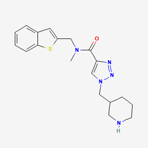 N-(1-benzothien-2-ylmethyl)-N-methyl-1-(piperidin-3-ylmethyl)-1H-1,2,3-triazole-4-carboxamide