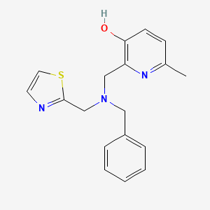 2-{[benzyl(1,3-thiazol-2-ylmethyl)amino]methyl}-6-methylpyridin-3-ol