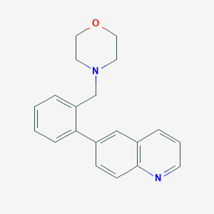 6-[2-(morpholin-4-ylmethyl)phenyl]quinoline