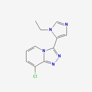 8-chloro-3-(1-ethyl-1H-imidazol-5-yl)[1,2,4]triazolo[4,3-a]pyridine