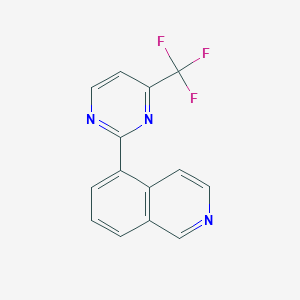 5-[4-(trifluoromethyl)pyrimidin-2-yl]isoquinoline