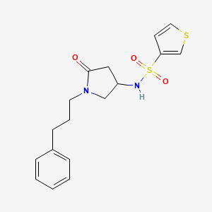 N-[5-oxo-1-(3-phenylpropyl)-3-pyrrolidinyl]-3-thiophenesulfonamide