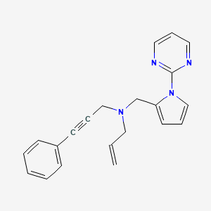 N-(3-phenylprop-2-yn-1-yl)-N-[(1-pyrimidin-2-yl-1H-pyrrol-2-yl)methyl]prop-2-en-1-amine