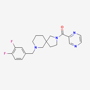 7-(3,4-difluorobenzyl)-2-(2-pyrazinylcarbonyl)-2,7-diazaspiro[4.5]decane