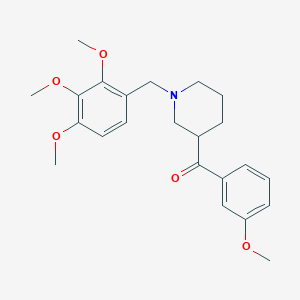 molecular formula C23H29NO5 B4384483 (3-methoxyphenyl)[1-(2,3,4-trimethoxybenzyl)-3-piperidinyl]methanone 