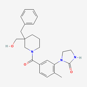 1-(5-{[3-benzyl-3-(hydroxymethyl)-1-piperidinyl]carbonyl}-2-methylphenyl)-2-imidazolidinone